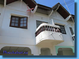 Balcony on the house for sale in Cha-Am with mountain view